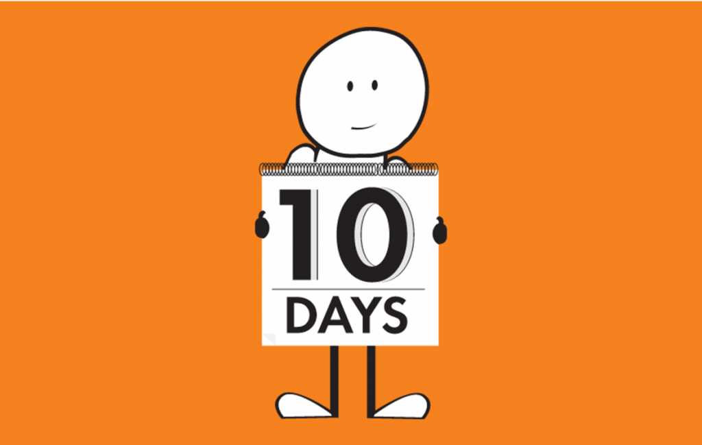 Дай десять. 10days. Ten Days. 10 Days картинка. Ten Day left